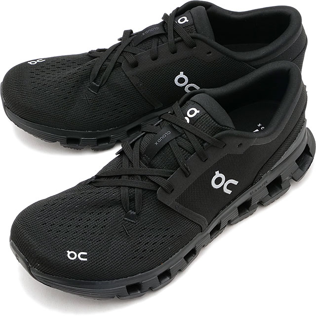 スニーカー ON RUNNING FW25 \"CLOUD X 4\" SNEAKERS (3ME30040106 BLACK) Shoes On Running Cloud X 4 - Top4Running.com