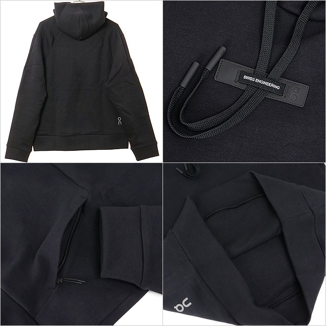 オン On アパレル フォーカステックフーディー メンズ 1MF30290553 FW25 Focus Tech Hoodie M 男性用 スウェットパーカー プルオーバー Black 正規取扱店 | On | 02