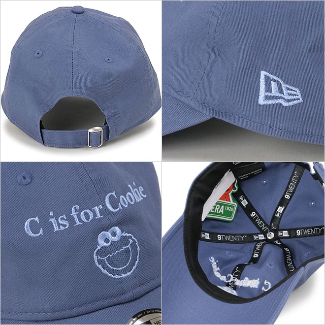 ニューエラ NEW ERA キャップ 9TWENTY セサミストリート クッキー 14682616 FW25 920 SESAME STREET COOKIE コラボ 帽子 スレート 正規取扱店 | NEW ERA | 02