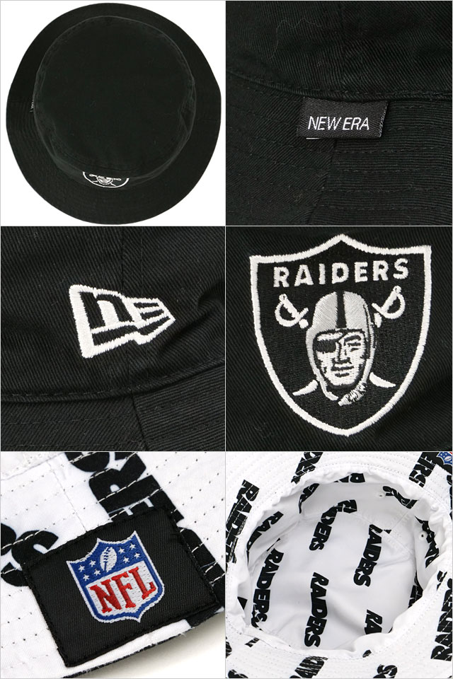 ニューエラ NEW ERA リバーシブル バケットハット リーグ ラスベガス・レイダース 14667762 FW25 BUCKET-01 RV ブラック マルチ  正規取扱店 | NEW ERA | 02