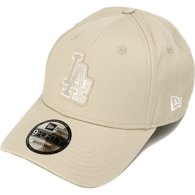 新品未使用　9TWENTY ラインストーン ロサンゼルス・ドジャース ベージュ NEW ERA ニューエラ キャップ 9FORTY ラインストーン