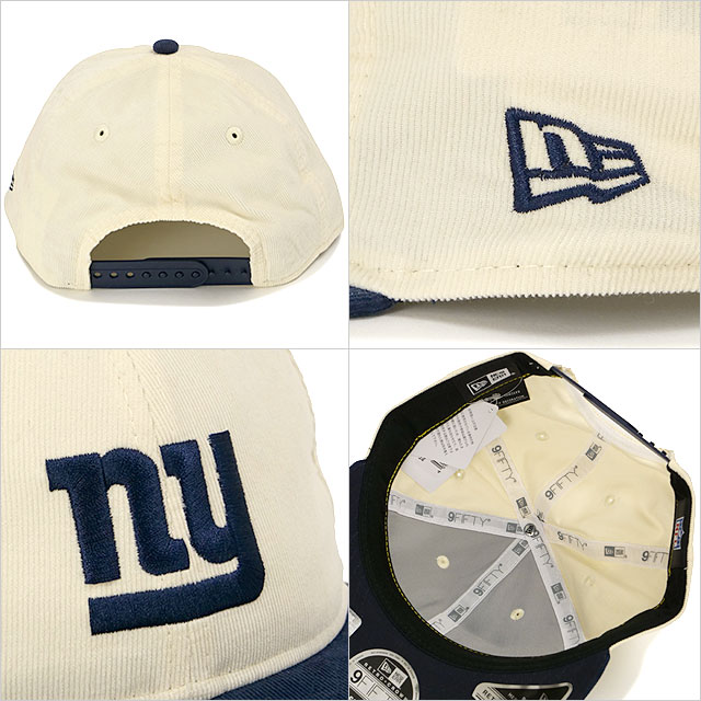 ニューエラ キャップ NEW ERA CAP 9FIFTY 中津川吾郎 ニューヨーク・ジャイアンツ コーディロイ 14703358 FW25 コラボ アイボリー ネイビー 正規取扱店 | NEW ERA | 02