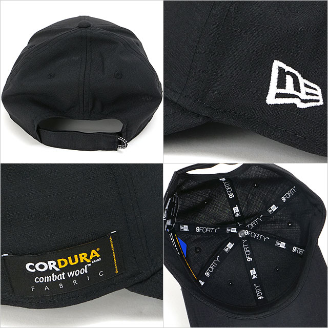 ニューエラ キャップ NEW ERA CAP 9FORTY アウトドア コーデュラコンバット ウール 14668961 FW25 OD 940 CORDURA COMBAT WOOL 帽子 ブラック 正規取扱店 | NEW ERA | 02