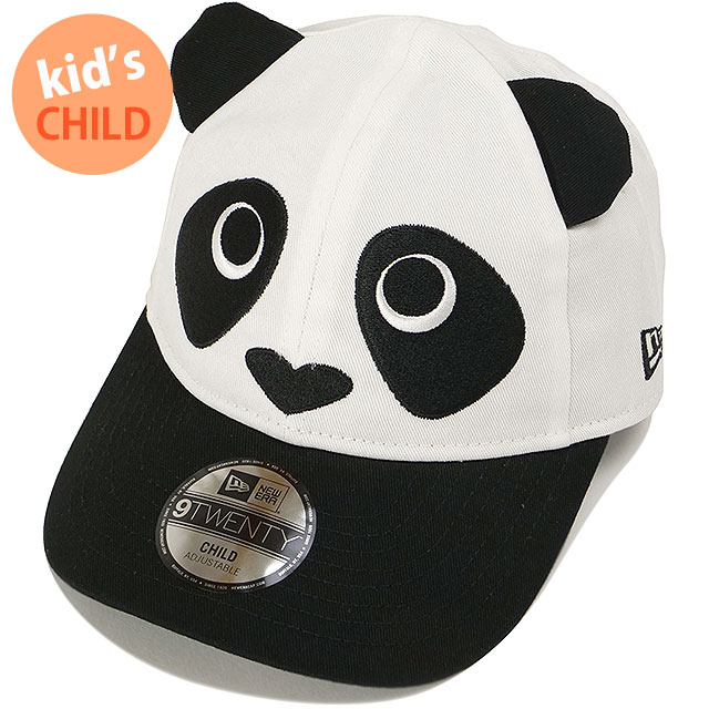 ニューエラ NEW ERA キッズキャップ 9TWENTY アニマル パンダ 14671708 FW25 CLD920 ANIMAL PANDA 子供 チャイルド オプティックホワイト ブラック 正規取扱店 | NEW ERA