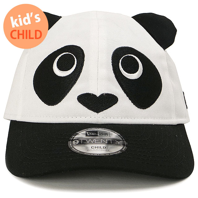 ニューエラ NEW ERA キッズキャップ 9TWENTY アニマル パンダ 14671708 FW25 CLD920 ANIMAL PANDA 子供 チャイルド オプティックホワイト ブラック 正規取扱店 | NEW ERA | 01