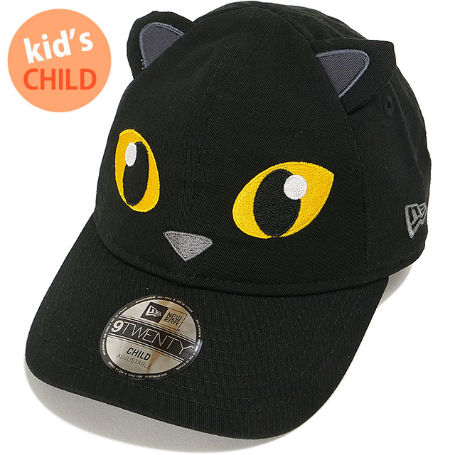 ニューエラ NEW ERA キッズキャップ 9TWENTY アニマル キャット 14671710 FW25 CLD920 ANIMAL CAT 男の子・女の子 帽子 子供 チャイルド ブラック 正規取扱店 | NEW ERA