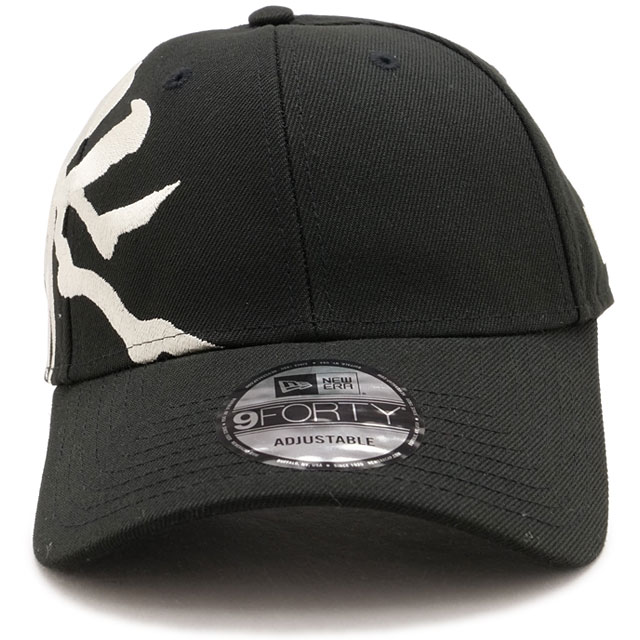 NEW ERA 9FORTY キャップ 黒/白　岡本太郎 NEW ERA (ニューエラ) 9FORTY TARO OKAMOTO 岡本太郎 挑む ブラック