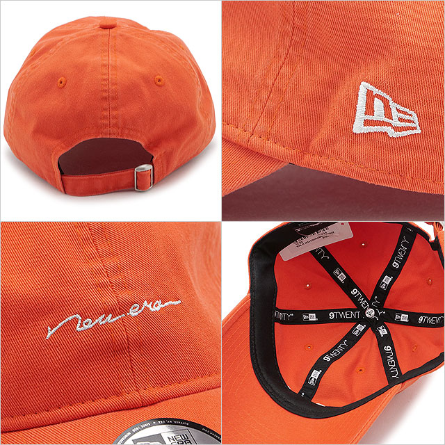 ニューエラ キャップ NEW ERA CAP 9TWENTY 手書き風ロゴ 14668049 FW25 920CS HANDWRITTEN メンズ・レディース 帽子 オレンジ 正規取扱店 | NEW ERA | 02
