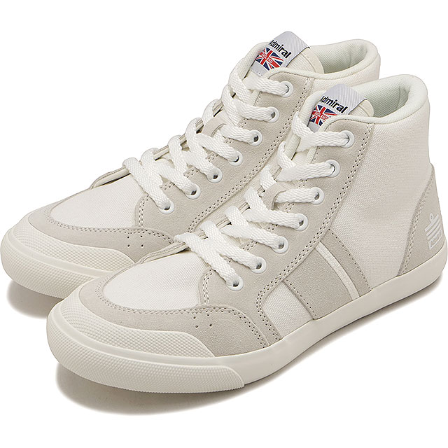 アドミラル Admiral スニーカー イノマー ハイ キャンバス [AD-612 FW25] INOMER HiC レディース 靴 カジュアルシューズ White 正規取扱店 Admiral（アドミラル） スニーカー イノマー ハイ キャンバス AD-612