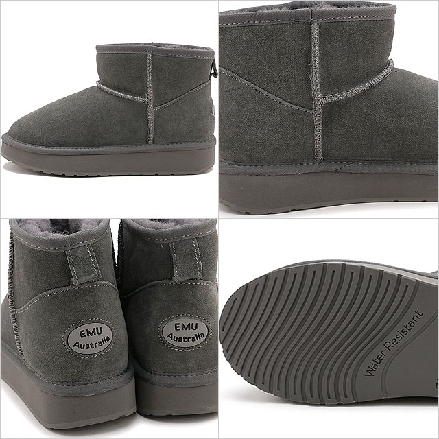 日本限定エミュ オーストラリア EMU Australia ムートンブーツ プラットフォーム マイクロウール2.0 W13252 FW25 PLATFORM MICRO WOOL 2.0 Charcoal 正規取扱店 | EMU Australia | 02