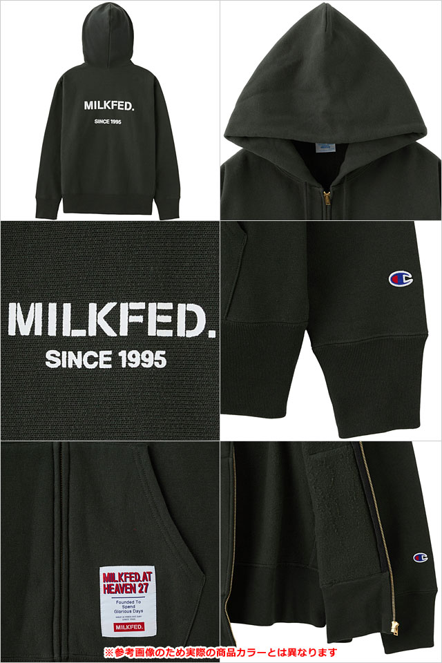 MILKFED.（ミルクフェド） チャンピオン スウェットジップフーディー