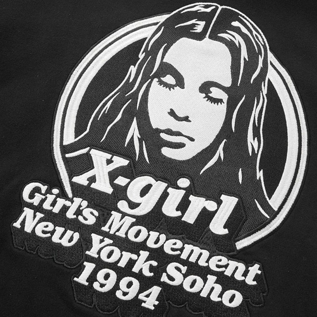 X-girl（エックスガール） ジップアップスウェットフーディー