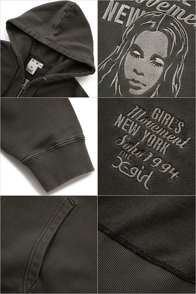 X-girl（エックスガール） ジップアップスウェットフーディー