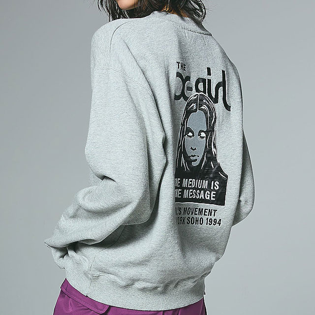 X-girl（エックスガール） クルーネック スウェットトップ