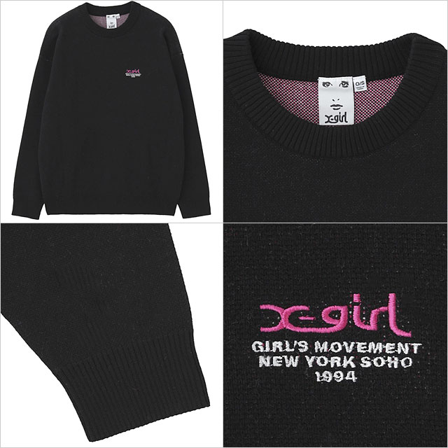 X-girl（エックスガール） ジャガードニットトップ 105254015015 FW25