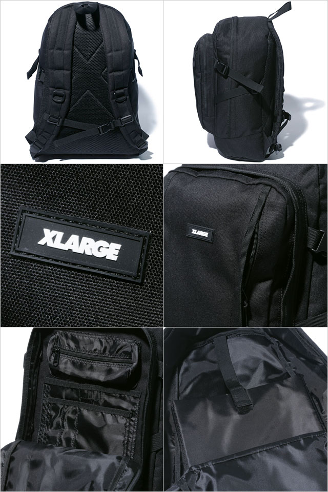 エクストララージ XLARGE バックパック 101254053001 FW25 MULTI POCKET BACKPACK メンズ 鞄 リュック デイパック ブラック 正規取扱店 | XLARGE | 02