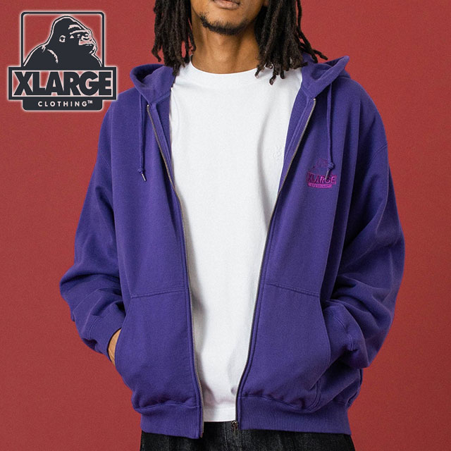 XLARGE（エクストラ ラージ） ジップアップ フーデッドスウェット