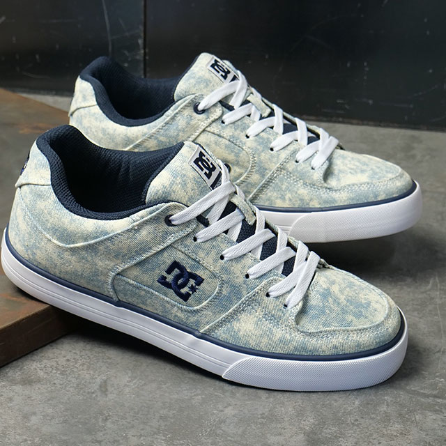 ディーシーシューズ DC SHOES メンズ スニーカー ピュア TX SE DM261306 SS26 PURE TX SE 靴 ローカット LBY ライトブルー デニム 正規取扱店 | DC SHOES | 01