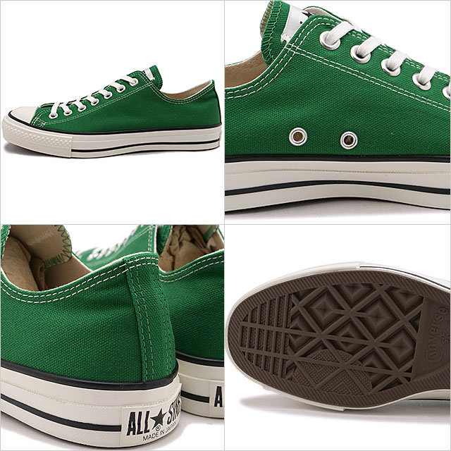 コンバース CONVERSE スニーカー キャンバス オールスター J OX 31317320 SS26 メンズ・レディース 日本製 靴 ローカット シューズ ツリーグリーン 正規取扱店 | CONVERSE | 02