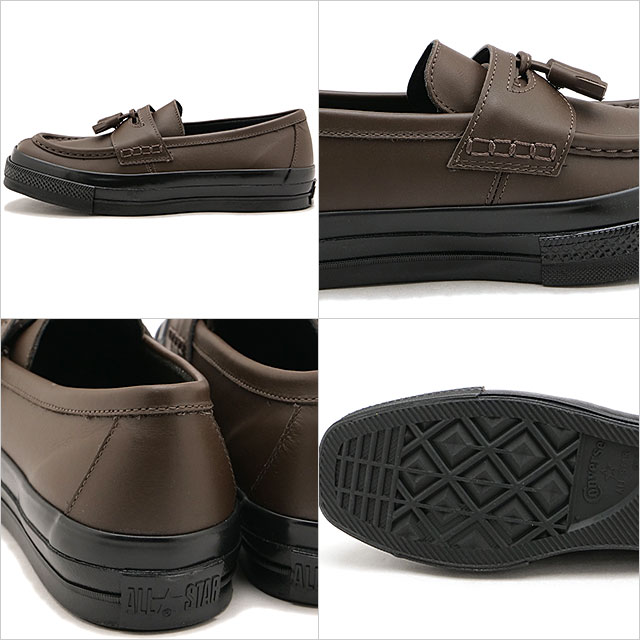 コンバース CONVERSE メンズ スニーカー オールスター スクエアトウ ロファー 31316980 SS26 トラッド タッセルローファー ダークブラウン ブラック 正規取扱店 | CONVERSE | 02