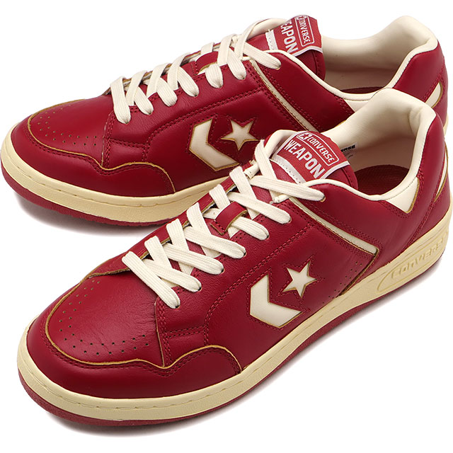 コンバース CONVERSE メンズ スニーカー ウェポン CC AG OX 33702690 SS26 WEAPON CC AG OX 靴 ローカット シューズ レッド オフホワイト 正規取扱店 | CONVERSE
