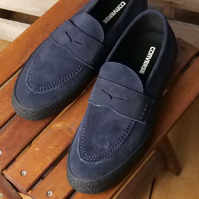 コンバース CONVERSE メンズ スニーカー CS ローファー II SK 33702640 SS26 CS LOAFER II SK 靴 コインローファー スケシュー ネイビー ブラック 正規取扱店 | CONVERSE | 01