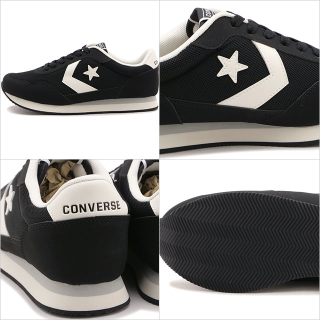 コンバース CONVERSE レディース スニーカー NX530 38002300 SS26 靴 ローカット レトロランニングシューズ ブラック ホワイト 正規取扱店 | CONVERSE | 02