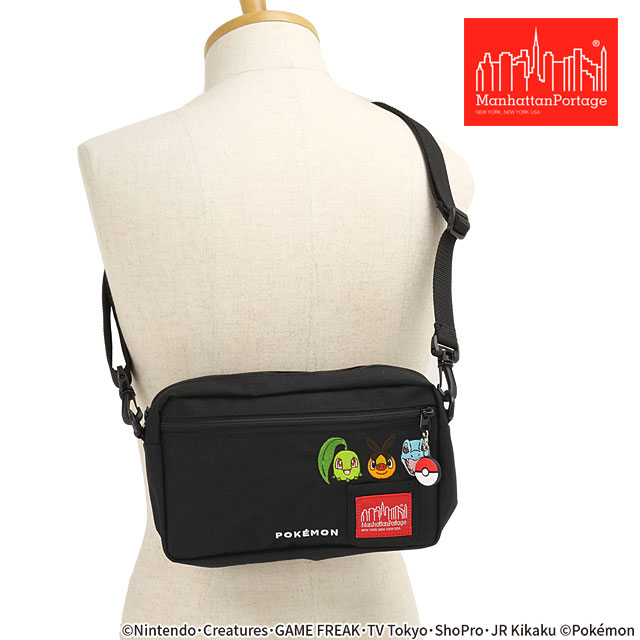 マンハッタンポーテージ Manhattan Portage ショルダーバッグ ジョガー ポケモン MP1404L2PKMN25ZA SS26  ポケットモンスター ブラック 正規取扱店 | Manhattan Portage