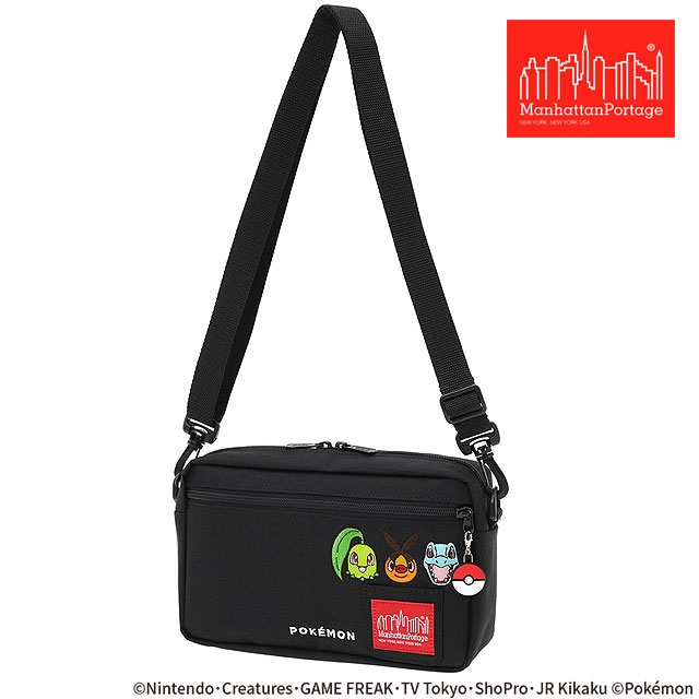 マンハッタンポーテージ Manhattan Portage ショルダーバッグ ジョガー ポケモン MP1404L2PKMN25ZA SS26  ポケットモンスター ブラック 正規取扱店 | Manhattan Portage | 01
