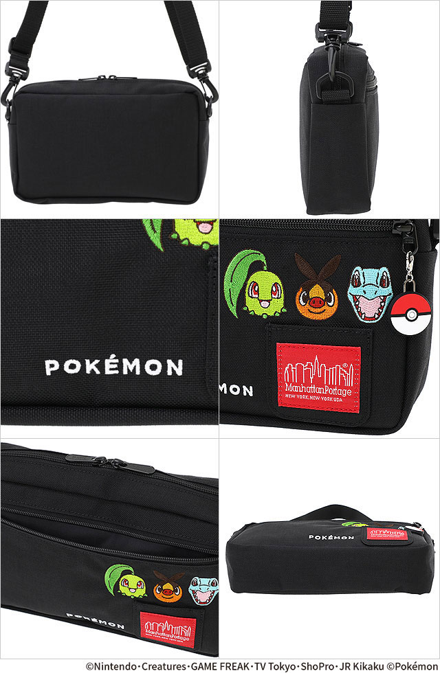 マンハッタンポーテージ Manhattan Portage ショルダーバッグ ジョガー ポケモン MP1404L2PKMN25ZA SS26  ポケットモンスター ブラック 正規取扱店 | Manhattan Portage | 02