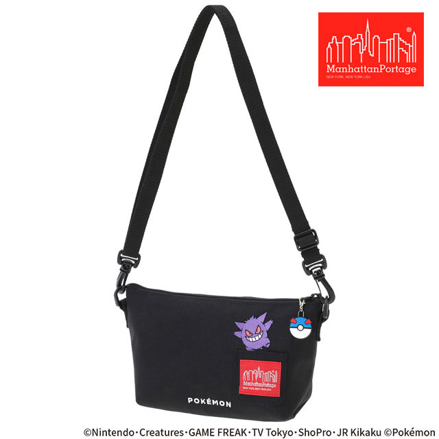 マンハッタンポーテージ Manhattan Portage ズコッティクラッチ ポケモン MP6020PKMN25 SS26 ポケットモンスター ミニショルダー ブラック 正規取扱店 | Manhattan Portage | 01