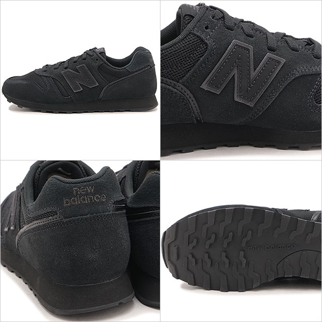 ニューバランス NEWBALANCE スニーカー レディース 373 M373253 SS26 373 レトロ ランニングスタイル ブラック 黒 正規取扱店 | New Balance | 02