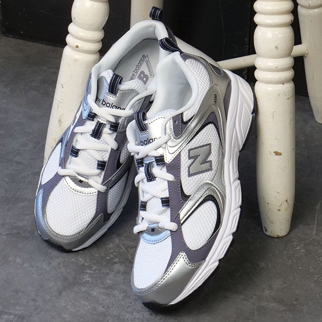 ニューバランス NEWBALANCE スニーカー レディース 408 U4086LR SS26 408 ランニングスタイル シルバー ホワイト 正規取扱店 | New Balance | 01