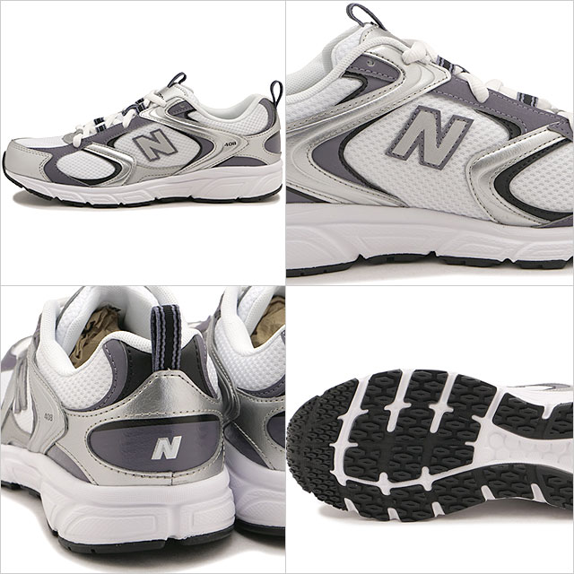 ニューバランス NEWBALANCE スニーカー レディース 408 U4086LR SS26 408 ランニングスタイル シルバー ホワイト 正規取扱店 | New Balance | 02