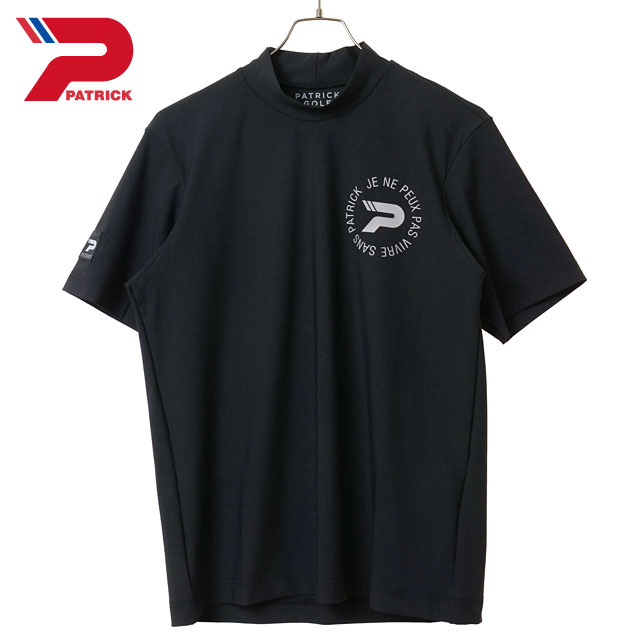 パトリック ゴルフ PATRICK GOLF ゴルフウェア メンズ 263-111 SS26 UP LP モックネック 日本製 半袖 Tシャツ 吸水速乾 BLK ブラック 正規取扱店