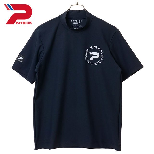 パトリック ゴルフ PATRICK GOLF ゴルフウェア メンズ 263-112 SS26 UP LP モックネック 日本製 半袖 Tシャツ 吸水速乾 NVY ネイビー 正規取扱店