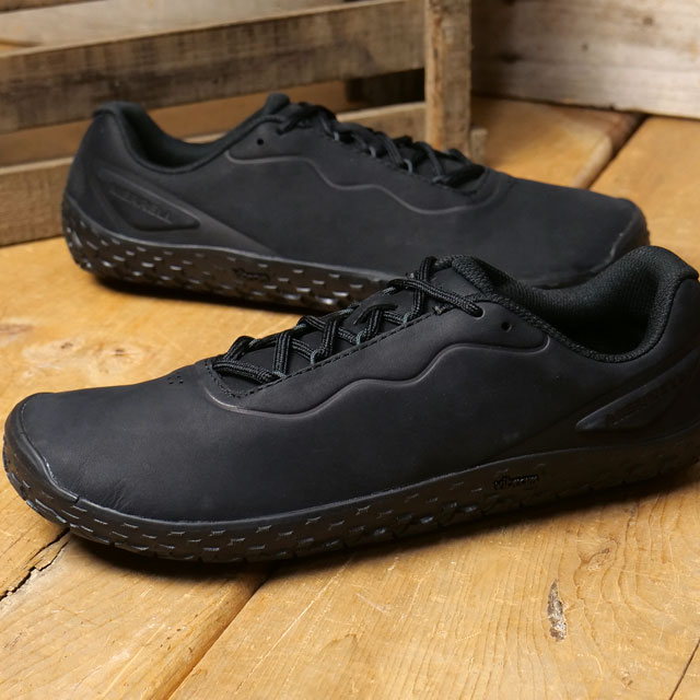 メレル MERRELL メンズ ベイパー グローブ 7 レザー J00003329 SS26 M VAPOR GLOVE 7 LTR ベアフットシューズ 裸足感覚 薄底スニーカー ブラック 正規取扱店 | MERRELL | 01