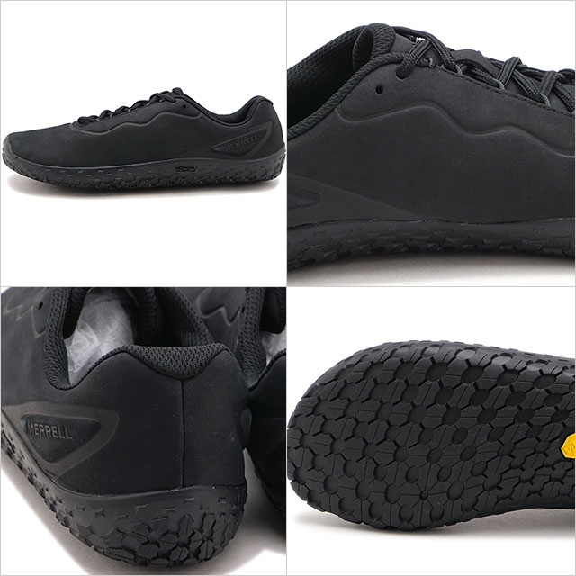 メレル MERRELL メンズ ベイパー グローブ 7 レザー J00003329 SS26 M VAPOR GLOVE 7 LTR ベアフットシューズ 裸足感覚 薄底スニーカー ブラック 正規取扱店 | MERRELL | 02