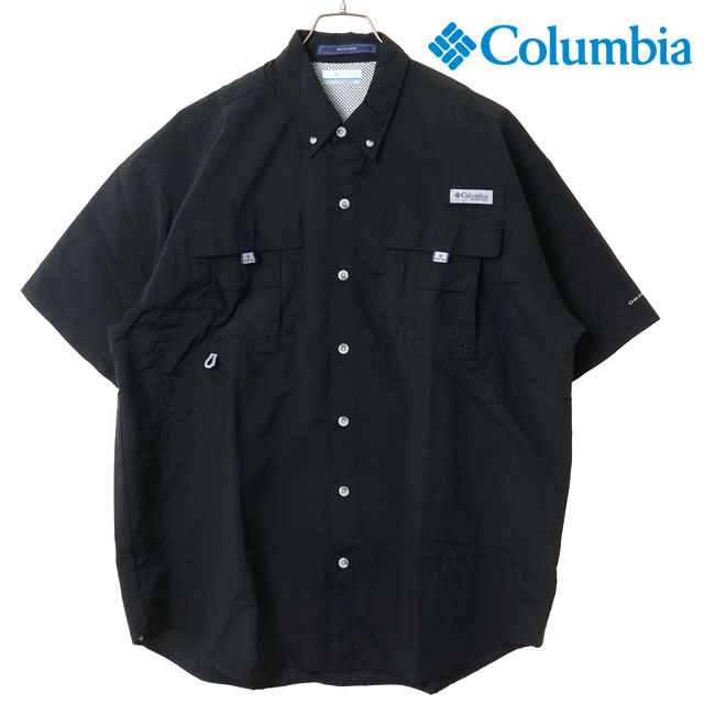 コロンビア Columbia メンズ バハマ II ショートスリーブシャツ FM7047-009 SS26 Bahama II S S Shirt トップス 半袖 UVカット ブラック  正規取扱店 | Columbia