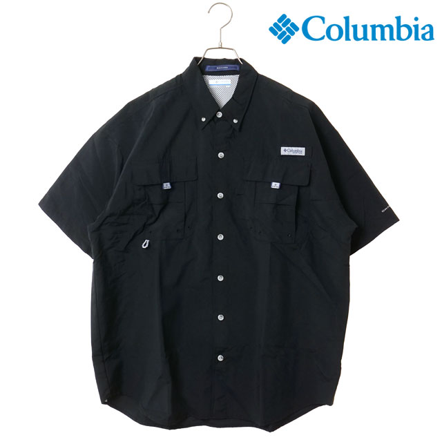 コロンビア Columbia メンズ バハマ II ショートスリーブシャツ FM7047-009 SS26 Bahama II S S Shirt トップス 半袖 UVカット ブラック  正規取扱店 | Columbia | 01