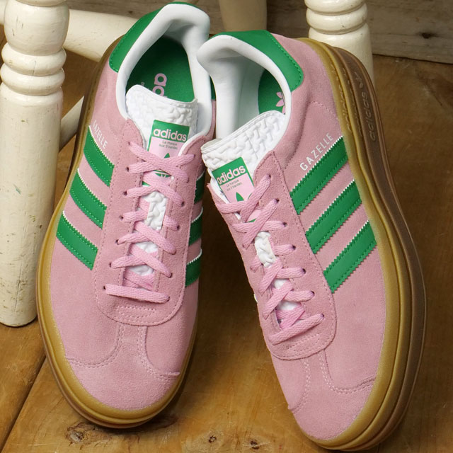 アディダス ガゼル ボールド ピンク 厚底 24cm 大人もOK adidas ガゼルボールド 厚底スニーカー ピンク (adidas
