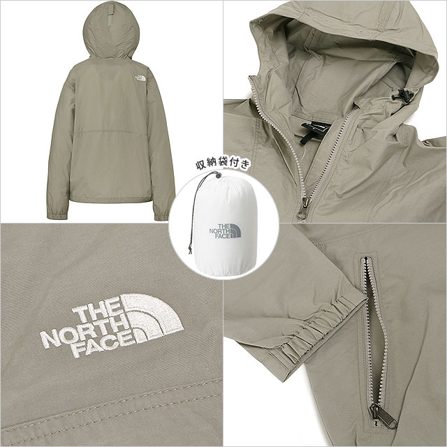 ザ・ノース・フェイス THE NORTH FACE レディース コンパクトジャケット NPW72530-ST SS26 Compact Jacket グレーベージュ ストーンスラブ 正規取扱店 | THE NORTH FACE | 02