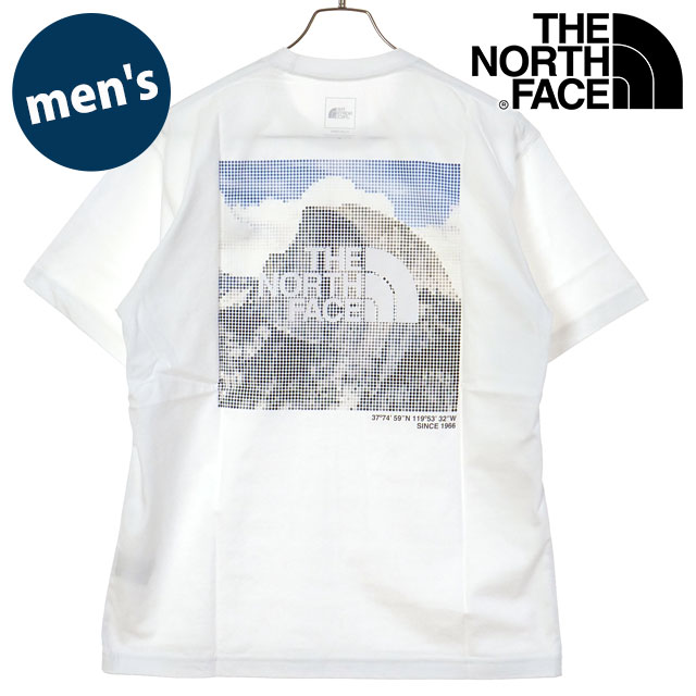 �U�E�m�[�X�E�t�F�C�X THE NORTH FACE T�V���c �����Y �V���[�g�X���[�u�n�[�t�h�[���f�W�^���X�N�G�A���S�e�B�[ NT32657-W SS26 �� �z���C�g  ���K�戵�X