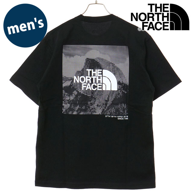 �U�E�m�[�X�E�t�F�C�X THE NORTH FACE T�V���c �����Y �V���[�g�X���[�u�n�[�t�h�[���f�W�^���X�N�G�A���S�e�B�[ NT32657-K SS26 �� �u���b�N  ���K�戵�X