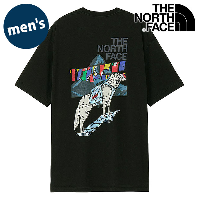 �U�E�m�[�X�E�t�F�C�X THE NORTH FACE �V���[�g�X���[�u�h�b�O�X���b�h�O���t�B�b�NT�V���c NT32641-K SS26 Graphic Tee �u���b�N  ���K�戵�X