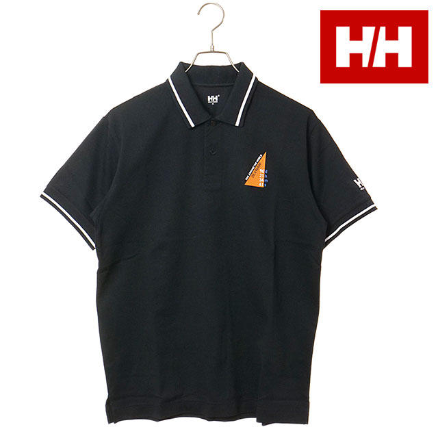 ヘリーハンセン HELLY HANSEN ポロシャツ メンズ ショートスリーブグラフィックポロ HE32645-K SS26 S S Graphic Polo 黒 ブラック  正規取扱店 | HELLY HANSEN | 01
