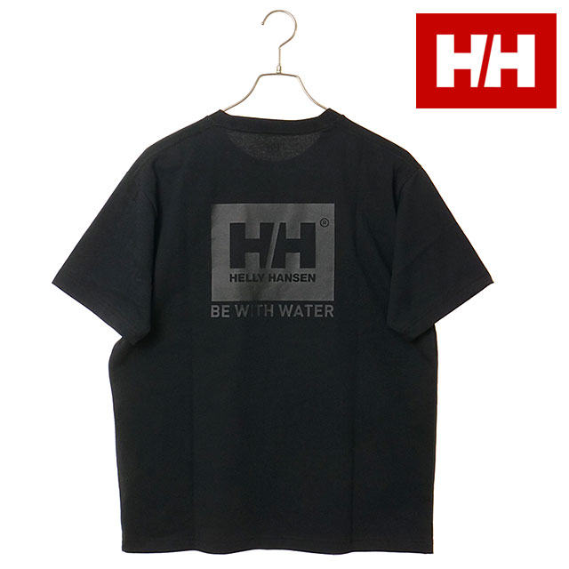 ヘリーハンセン HELLY HANSEN Tシャツ メンズ ショートスリーブビーウォーターロゴティー HOE62623-K SS26 S S Be With Water Logo Tee ブラック  正規取扱店 | HELLY HANSEN | 01