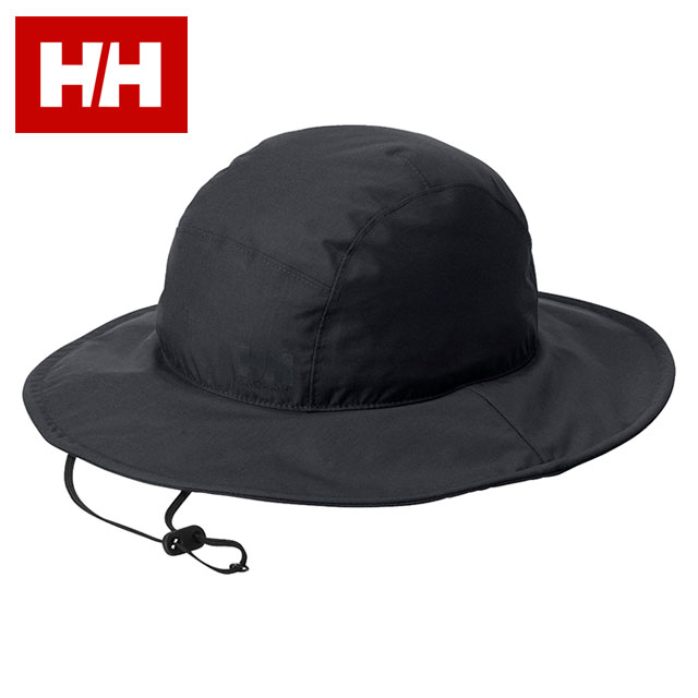 ヘリーハンセン HELLY HANSEN HHレインハット HC92560-K SS26 HH Rain Hat メンズ・レディース 帽子 アウトドア 防水透湿 黒 ブラック  正規取扱店 | HELLY HANSEN