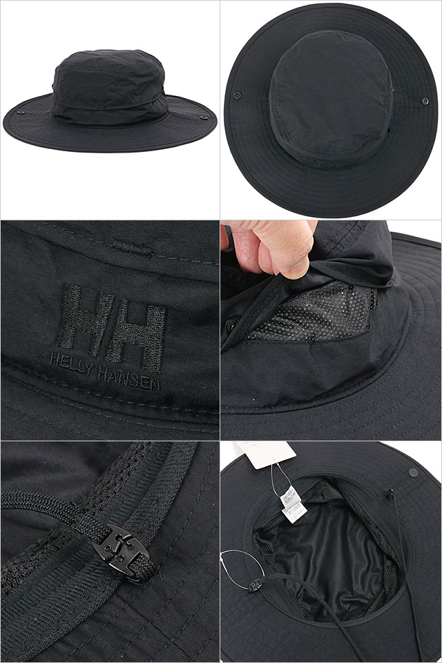 ヘリーハンセン HELLY HANSEN フィールダーハット HC92644-K SS26 Fielder Hat メンズ・レディース 帽子 日よけ キャンプ アウトドア 黒 ブラック  正規取扱店 | HELLY HANSEN | 02