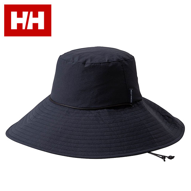 ヘリーハンセン HELLY HANSEN レディース ビーチフレアハット HC92623-DN SS26 Beach Flare Hat 帽子 日よけ UVプロテクト 紺 ディープネイビー 正規取扱店 | HELLY HANSEN | 01